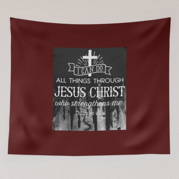 Item preview, All Things through Jesus Christ designed and sold by Rowena Jones.