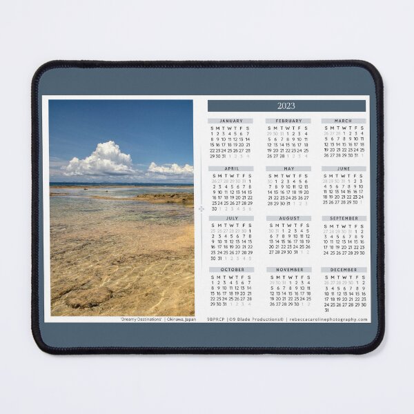 Item preview, 2023 Calendar | Year-At-A-Glance | Okinawa, Japan | Crystal Clear Waters designed and sold by 9BPRCP.