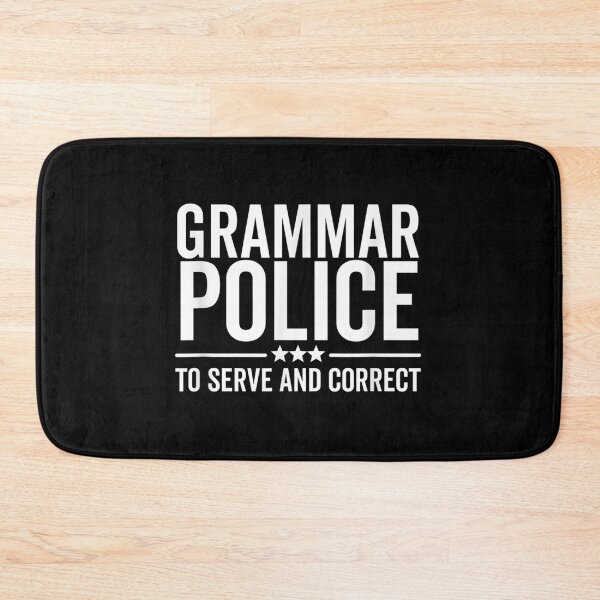 Item preview, Grammar Police To Serve and Correct Funny Book Literature designed and sold by Xaviermacdonald.