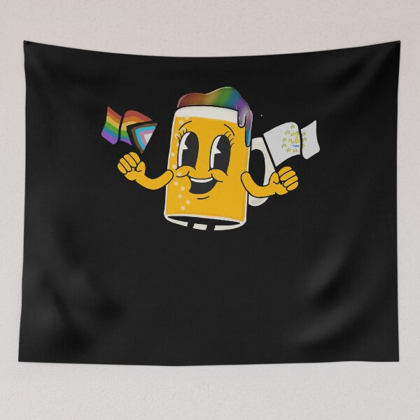 Item preview, Queers and Beers of Rhode Island Mascot Classic T-Shirt designed and sold by DemontMoring.
