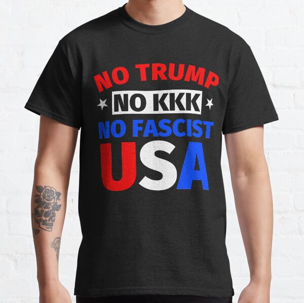 Vista previa del artículo con la obra «Sin Trump sin ningún fascista KKK EE.UU.», diseñado y vendido por fabianb.