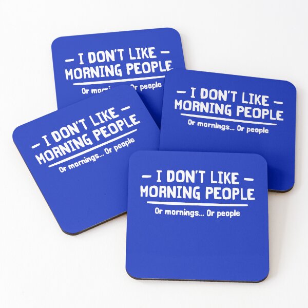 Item preview, I Don’t Like Morning People | Or Mornings… Or People designed and sold by Gonkpoke.