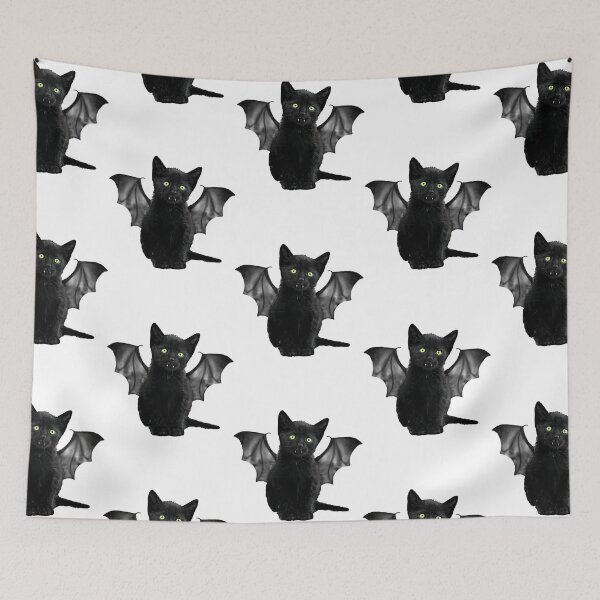 Item preview, Batcat Black Cat Kitten Bat Funny designed and sold by HarryBlum.