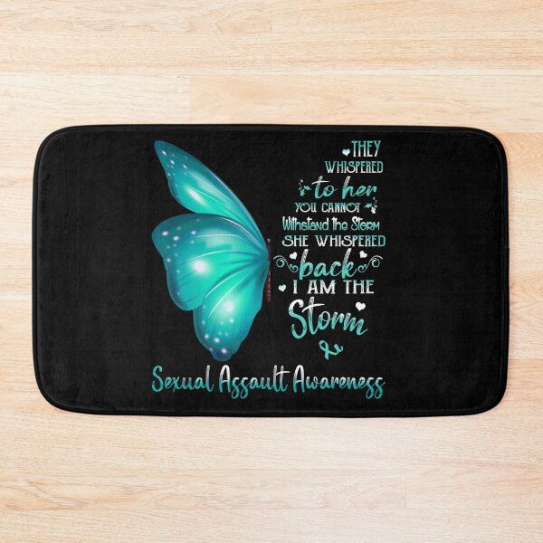 Item preview, She Whispered Back I Am The Storm Sexual Assault Awareness Butterfly designed and sold by frechettee.