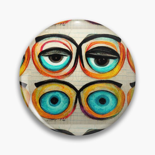 Item preview, Four Eyes Are Watching You Minimal Abstract designed and sold by thewishdesigns.