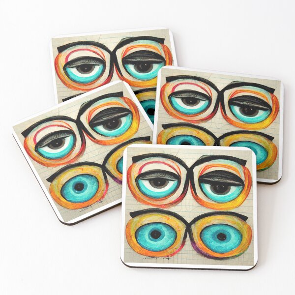 Item preview, Four Eyes Are Watching You Minimal Abstract designed and sold by thewishdesigns.