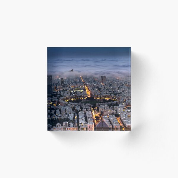 Here comes the fog Acrylic Block