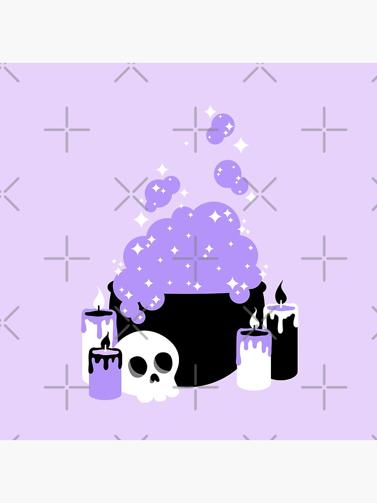 "Cauldron Bubbles Purple" Poster for Sale by HughAndWest Redbubble