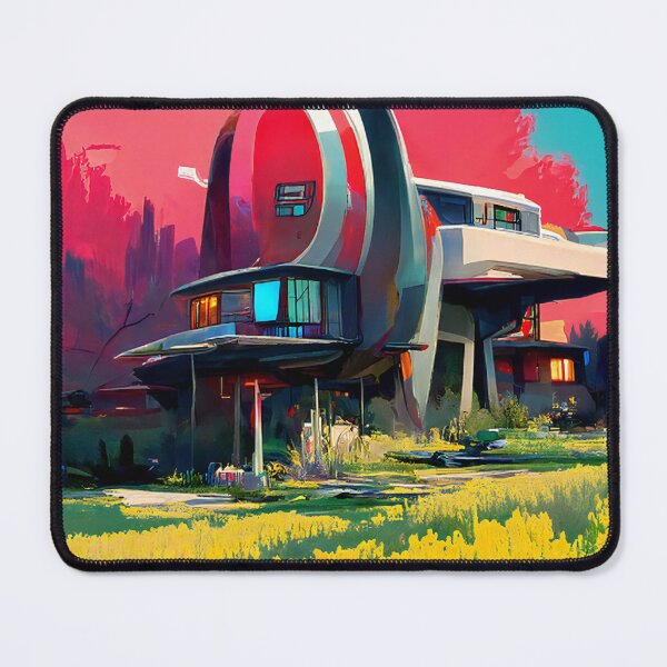 Item preview, Retro Future Home in the Burbs, Fantasy Art designed and sold by Itaya Art.