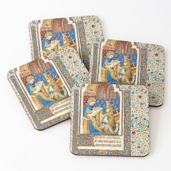 Item preview, Saint Mark, from a Medieval Manuscript designed and sold by IlluminatedPage.
