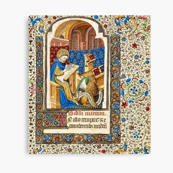 Artikel-Vorschau von Saint Mark, aus einem mittelalterlichen Manuskript, designt und verkauft von IlluminatedPage.