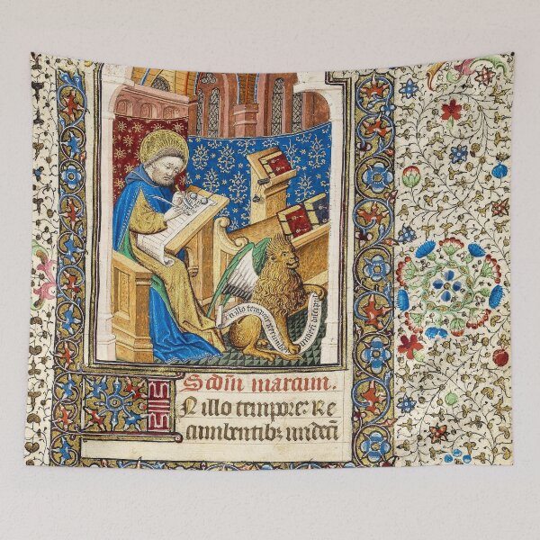 Item preview, Saint Mark, from a Medieval Manuscript designed and sold by IlluminatedPage.