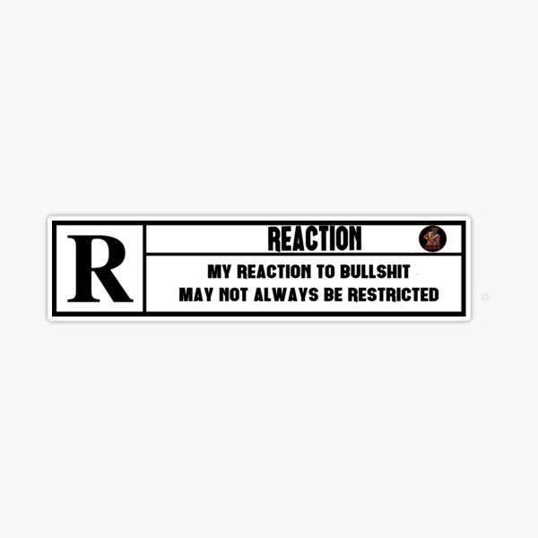 Rated R Sticker for Sale by TeeArcade84