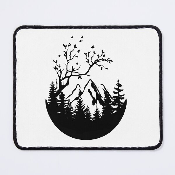 Item preview, Mountain and Trees,  Mountain silhouette designed and sold by shellnot.