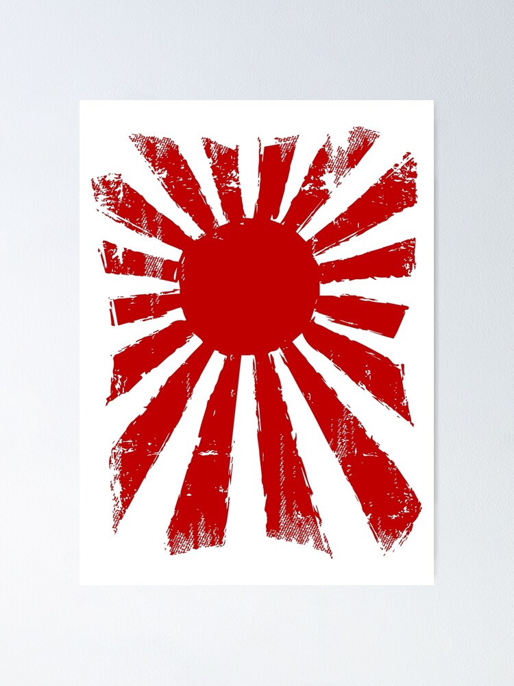 Japan Aufgehende Sonne Poster Von Dcornel Redbubble