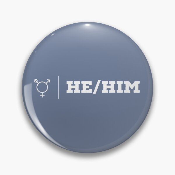 Item preview, He Him Pronouns with Trans symbol designed and sold by semioddfinds.