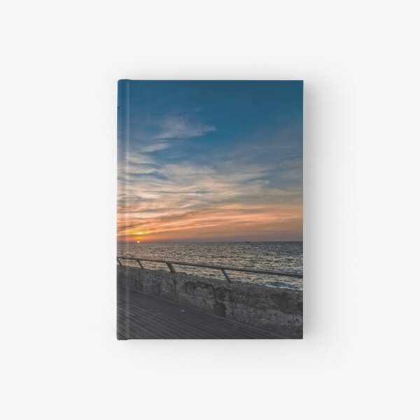 a cinematic moment at the Tel Aviv port Hardcover Journal