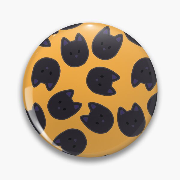 Aperçu de l'œuvre Chat noir sur orange créée et vendue par MakerOfPaper.
