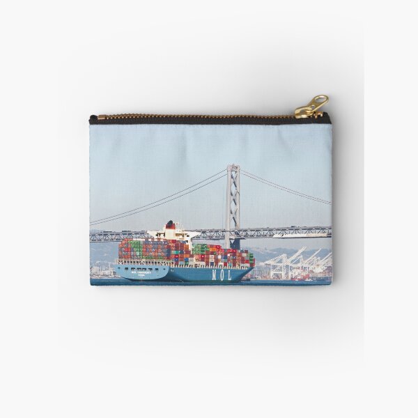 Item preview, Container Ship Going Under the Bay Bridge - San Francisco, California designed and sold by Buckwhite.