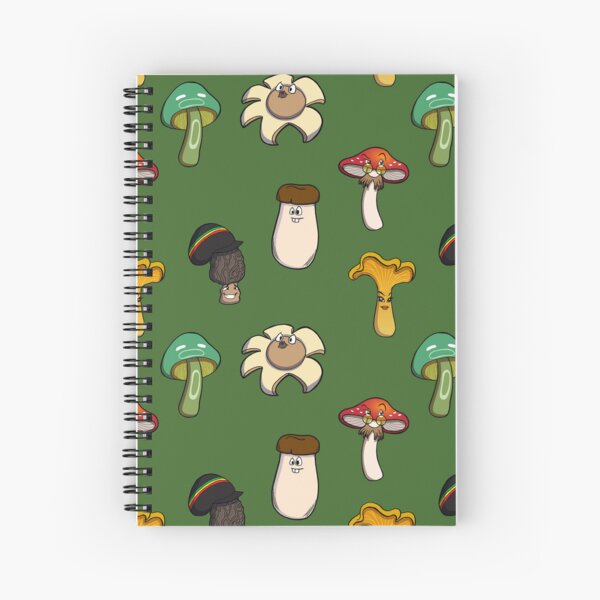 Mellow Mushroom Medley Spiral Notebook