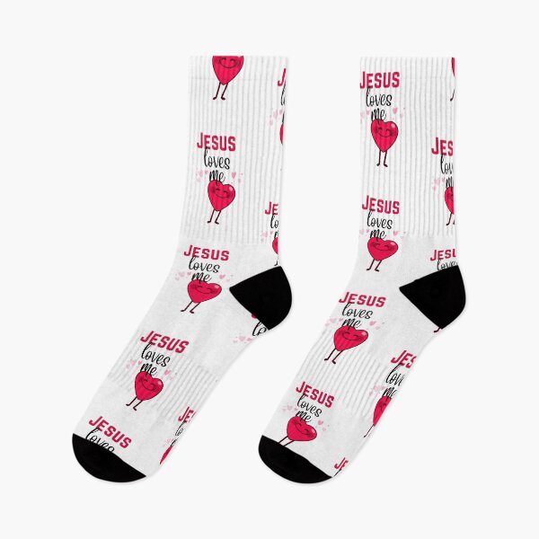 Item preview, Jesus loves me - Hearts designed and sold by FigjamDesigns.