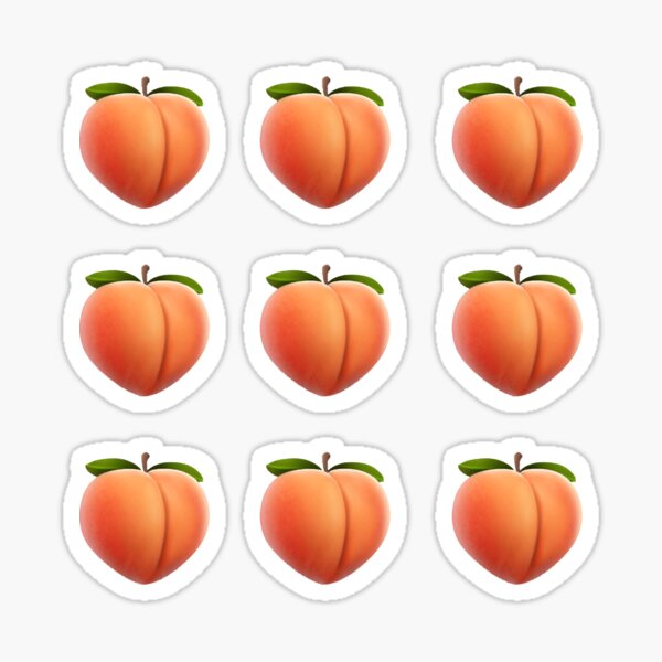 "Peach Emoji" Sticker for Sale by BennyRachelle65 Redbubble