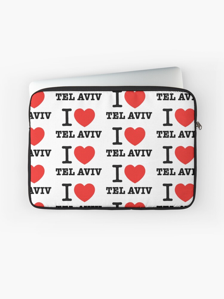Thumbnail 1 of 2, Laptop Sleeve, i love Tel Aviv designed and sold by Ronsho.