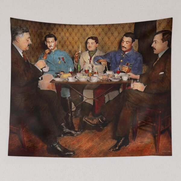 Item preview, Steampunk - Bionic three having tea 1917 designed and sold by Mike Savad Photography.