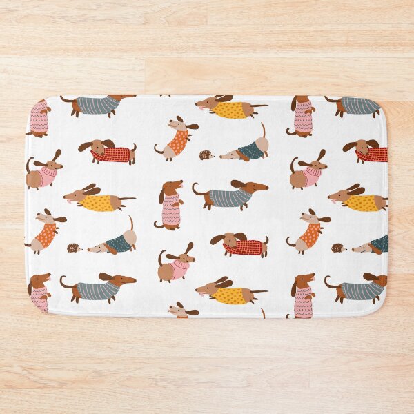 Item preview, Cute Dachshunds in Winter Sweaters designed and sold by BexMorleyArt.