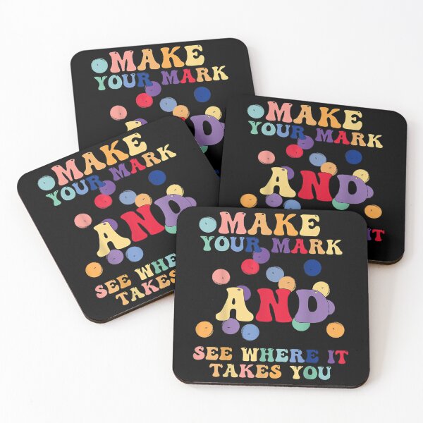 Item preview, Retro Rainbow Dot Day Make Your Mark See Where It Takes You designed and sold by Xaviermacdonald.
