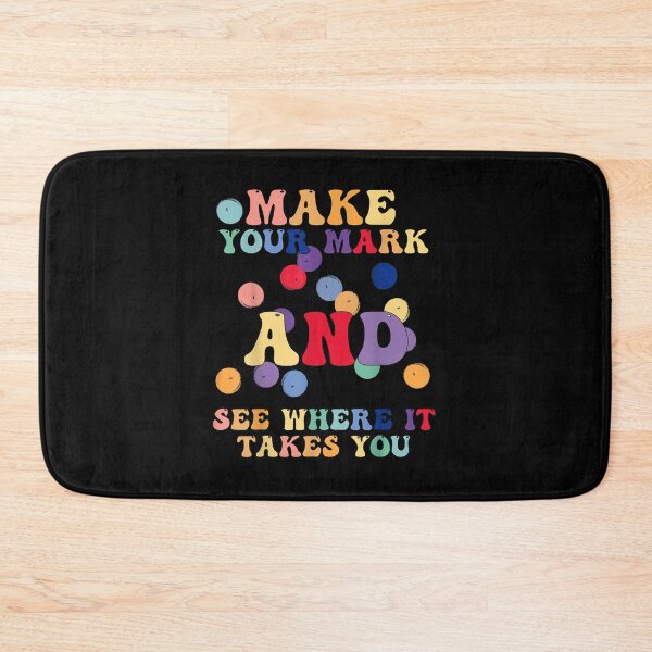 Item preview, Retro Rainbow Dot Day Make Your Mark See Where It Takes You designed and sold by Xaviermacdonald.
