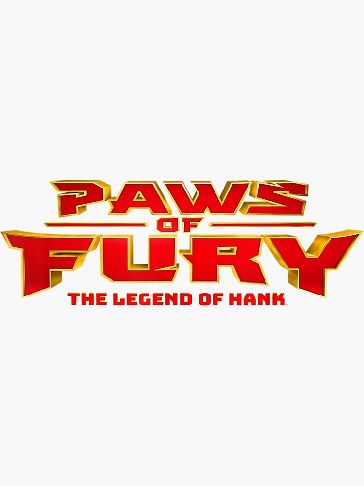 "Paws Of Fury Logo" Sticker for Sale by SandyGlaser Redbubble
