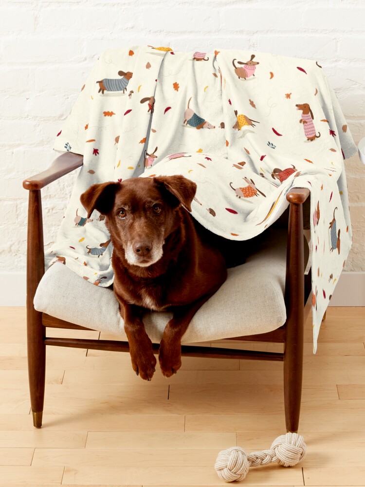 Sausage dog hotsell print blanket