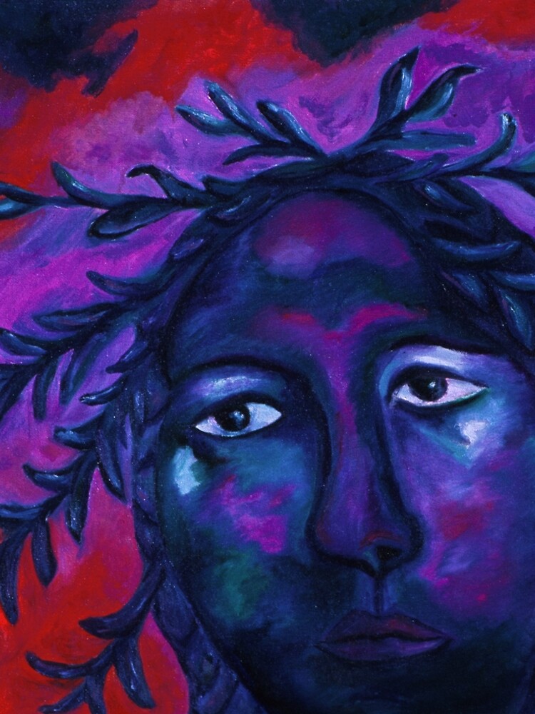 Mother Watching All - Crimson & Violet Compassion by dianeclancy