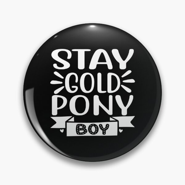 Artikelvorschau, Bleib Gold Pony Boy entworfen und verkauft von AdventArt.