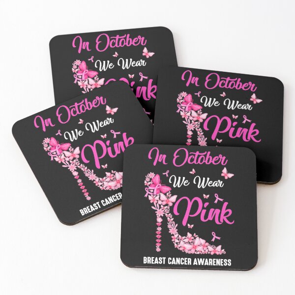 Item preview, In October We Wear Pink Breast Cancer In October We Wear Pink Butterflies Breast Cancer Awareness designed and sold by IleneDuBuque.