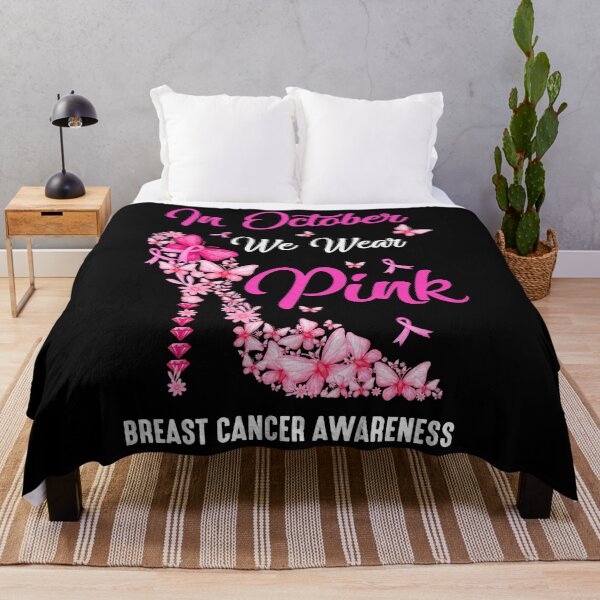 Item preview, In October We Wear Pink Breast Cancer In October We Wear Pink Butterflies Breast Cancer Awareness designed and sold by IleneDuBuque.