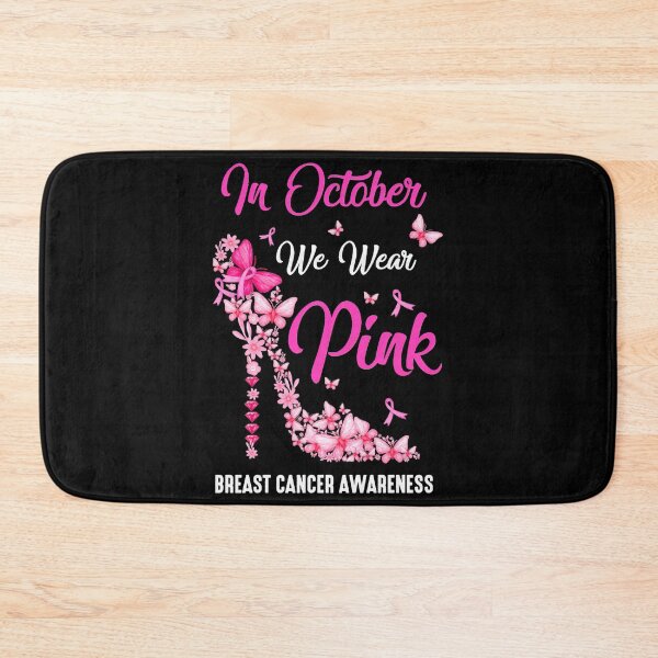 Item preview, In October We Wear Pink Breast Cancer In October We Wear Pink Butterflies Breast Cancer Awareness designed and sold by IleneDuBuque.