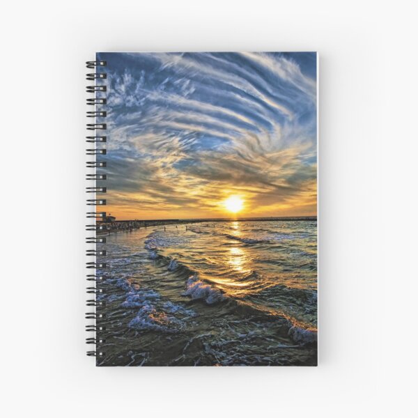 hypnotic sunset Spiral Notebook