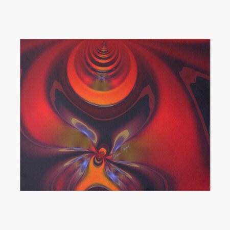 Amber Goddess - Orange and Gold Passion Art Board Print