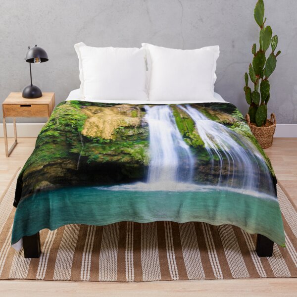 Item preview, Waterfall Beauty with aqua lagoon designed and sold by hardscuffle.
