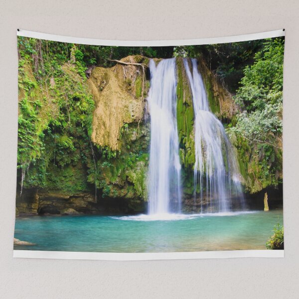 Item preview, Waterfall Beauty with aqua lagoon designed and sold by hardscuffle.