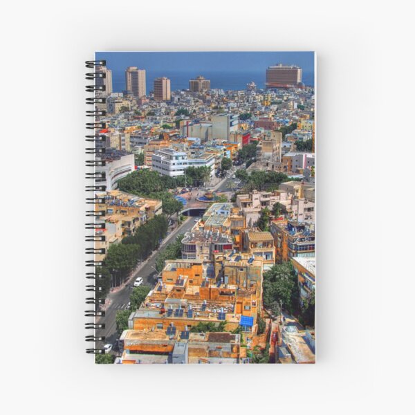 Tel Aviv Eagle Eye City View Spiral Notebook