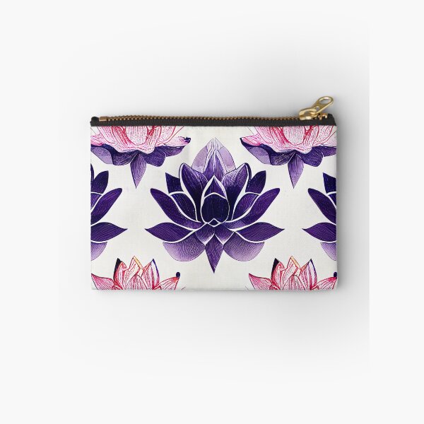 Item preview, Pink and purple lotus flowers pattern designed and sold by etherElric.