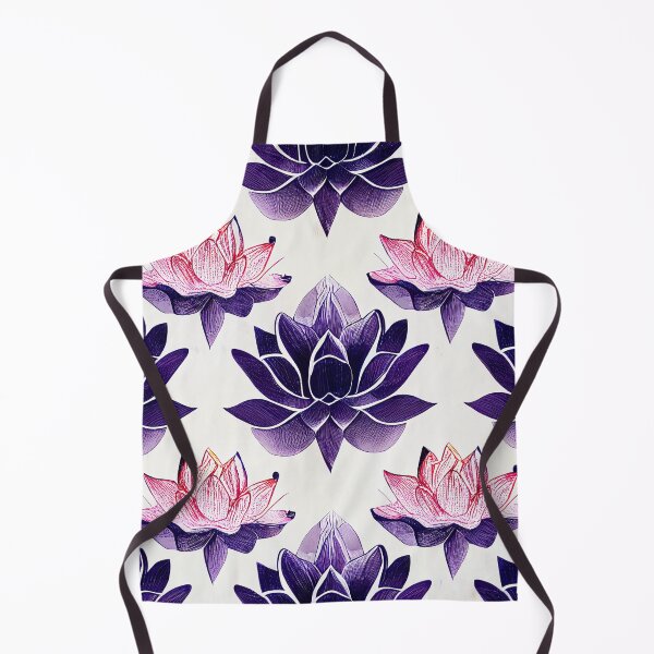 Item preview, Pink and purple lotus flowers pattern designed and sold by etherElric.