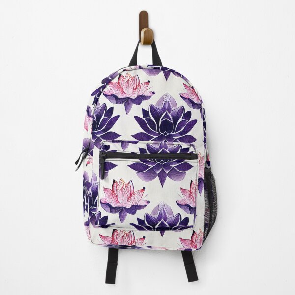 Item preview, Pink and purple lotus flowers pattern designed and sold by etherElric.