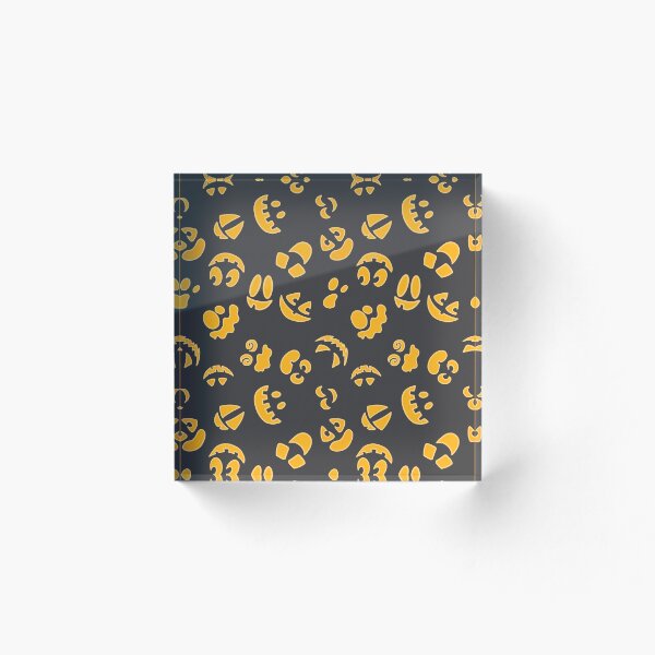 Item preview, Caras de calabaza en negro designed and sold by MakerOfPaper.