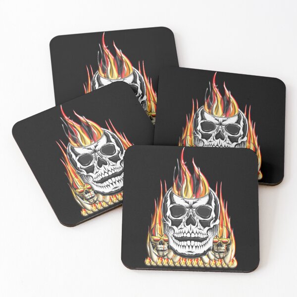 Item preview, Skull on fire designed and sold by cutenevil.
