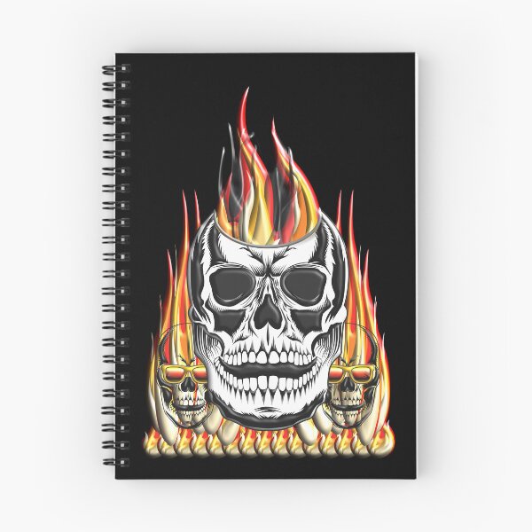 Item preview, Skull on fire designed and sold by cutenevil.