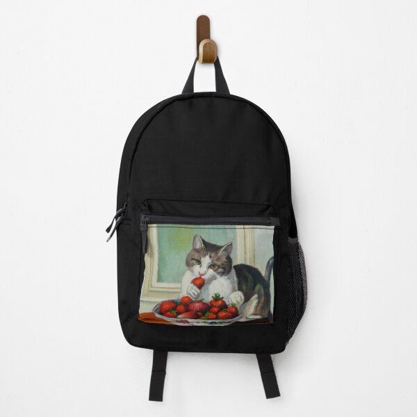 Item preview, Patty the Cat, eating a strawberry (Realism) designed and sold by thecatandkettle.